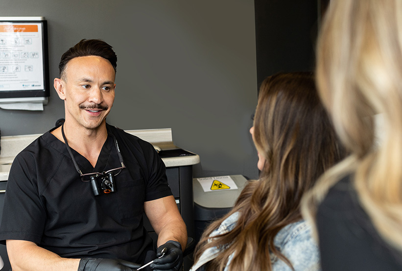 Dr. Jeff Wakeford with Patient | Wentworth Family Dental | General & Family Dentist | SW Calgary