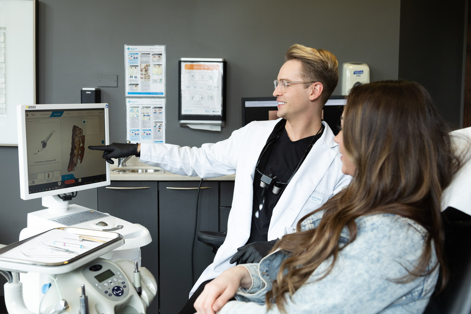 Dr. Tanner Pachal with Patient | Wentworth Family Dental | General & Family Dentist | SW Calgary